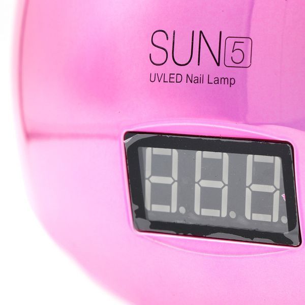 Лампа для ногтей Led/Uv Sun 5 plus 48 W розовая 24995 фото