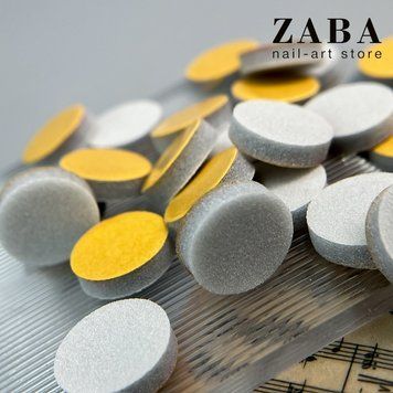Спонж-файл полировщик 20 мм для педикюрного диска Zaba nail system, 25 шт 6591 фото