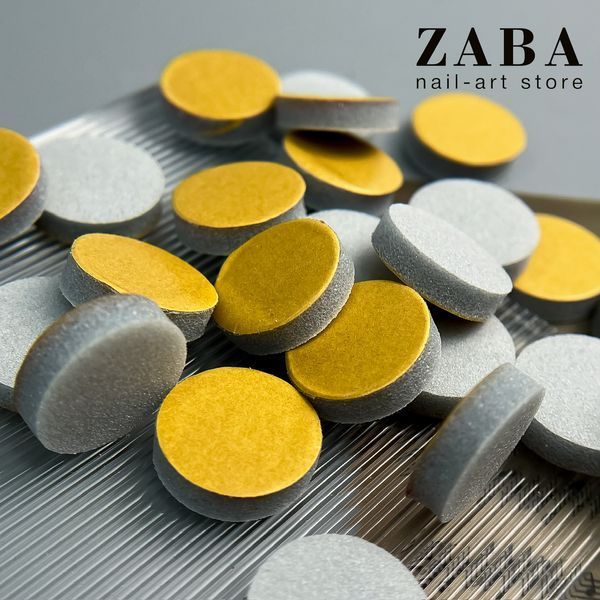 Спонж-файл полірувальник 20 мм для манікюрного диска Zaba nail system, 25 шт 6591 фото