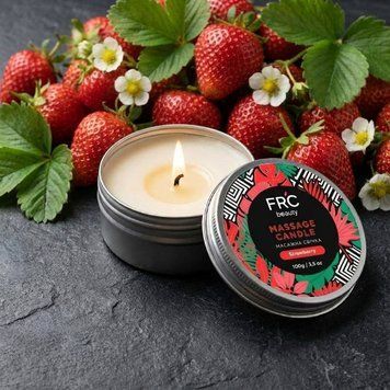 Масажная свічка для рук FRC Beauty - Strawberry, 30 г 7379 фото