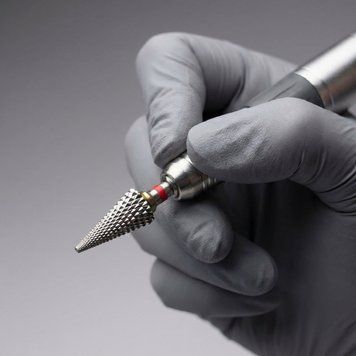 Фреза твердосплавна Конус для зняття гелю, гель-лаку, червона - Польща 61882 фото