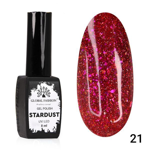 Світловідбиваючий гель-лак Stardust 021 Global Fashion, 8 мл 7350 фото