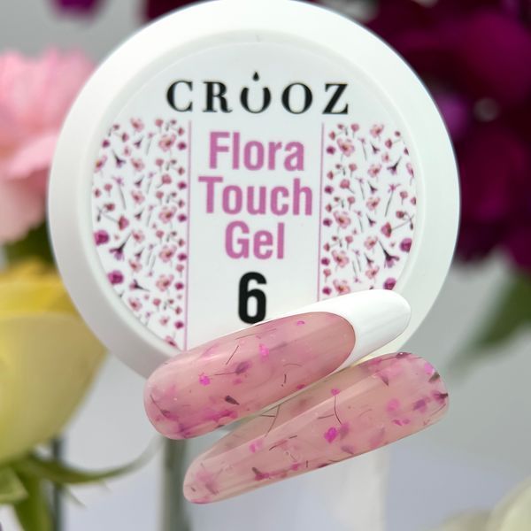 Crooz Flora Touch Gel №06 Гель для нарощення нігтів, 15 мл 25158 фото