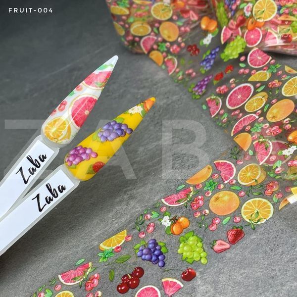 Фольга для манікюру Fruits 004, 50 см 5417 фото