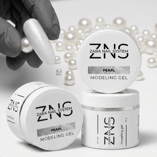 ZNS Гель для наращивания Modeling gel №012 Pearl, 25 г 6865 фото