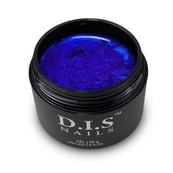 D.I.S Nails HARD ULTRAMARINE & SHIMMER - камуфлюючий твердий гель із шимером 28 г 13240 фото
