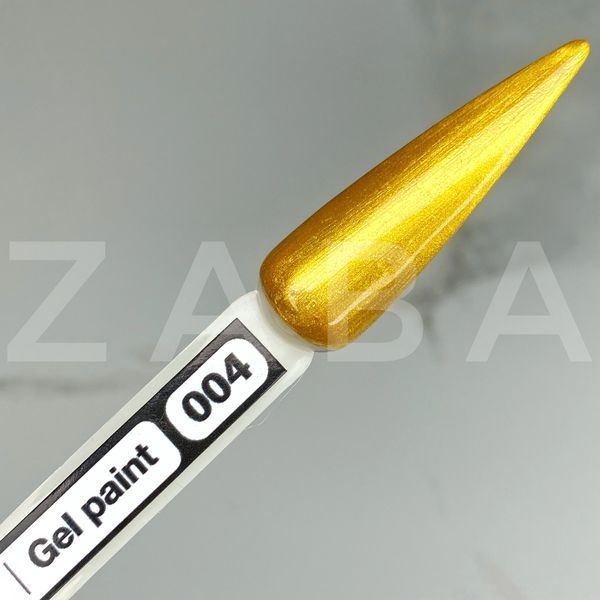 Гель-фарба Zaba Nail system золото 004, 5 г 1940 фото