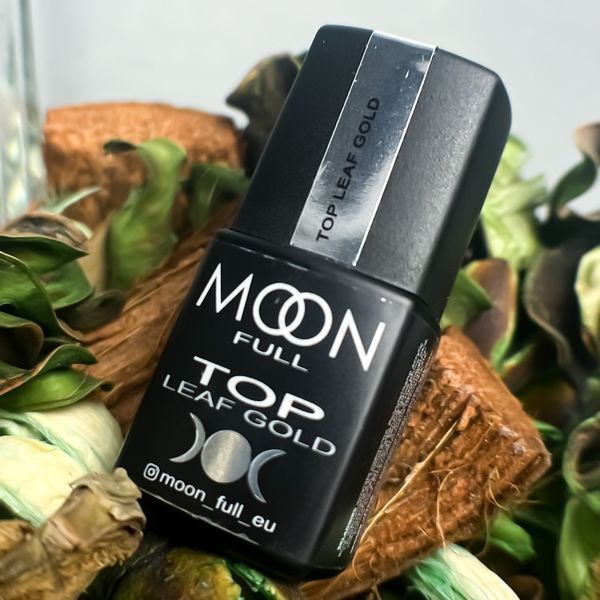 Топ глянцевий із золотою поталлю Moon Full Leaf Gold Top 8 мл 62659 фото