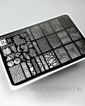 Пластина для стемпінгу велика MAX PRINT RcR-01 70056 фото