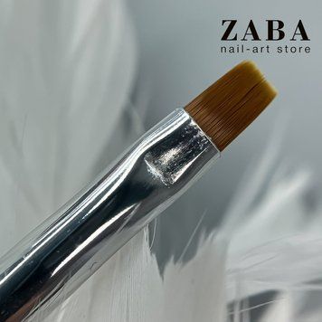 Кисть для геля | базы плоская квадратная №6 Global Fashion 22653 фото