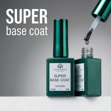 База для нігтів Super Strong Base Global Fashion, 15 мл 13277 фото