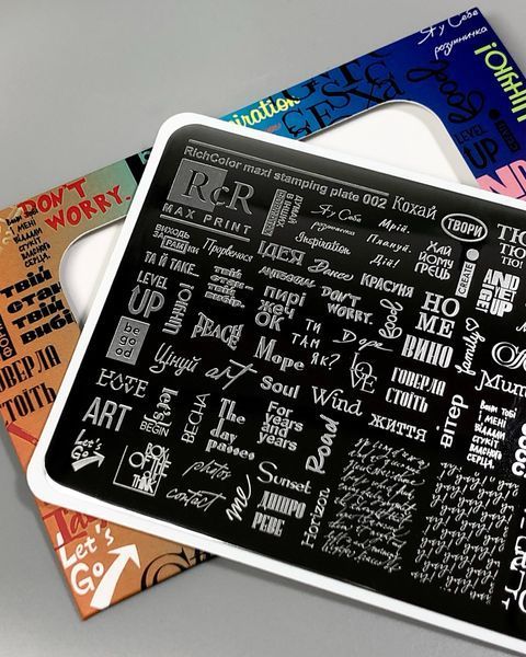Пластина для стемпінгу велика MAX PRINT RcR-02 70057 фото
