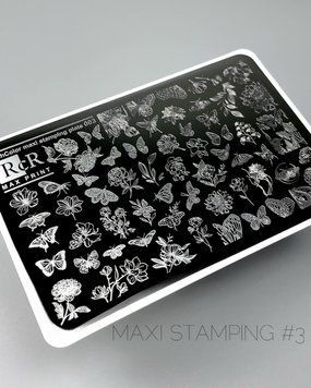 Пластина для стемпінгу велика MAX PRINT RcR-03 70058 фото