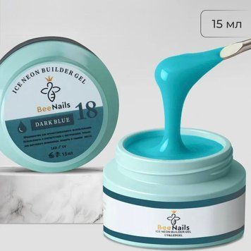 Ice Neon Builder Gel №18 Bee Nails Гель для нарощування нігтів, 15 мл 53022 фото