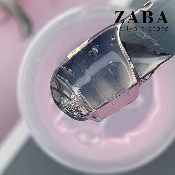 Гель рожево-прозорий Zaba professional Ice-pink, 25 г 1921 фото