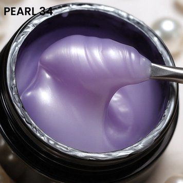 Моделюючий гель Moon Full Pearl Builder Gel 034 Срібний шовк, 30 мл 100740 фото