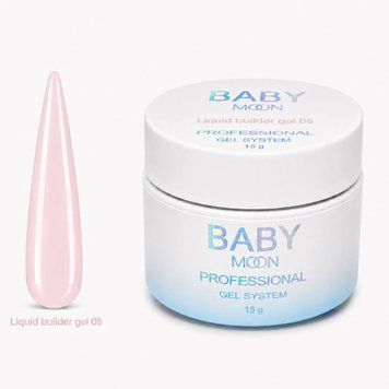 Рідкий гель Baby Moon Liquid Builder Gel №06, 15 мл 53256 фото