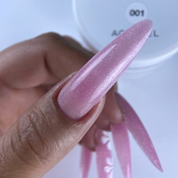 Полігель з шимером 001 Zaba Nail System, 25 г 24944 фото