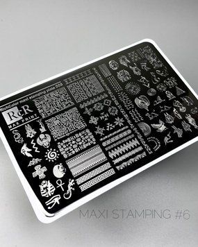 Пластина для стемпінгу велика MAX PRINT RcR-06 70061 фото