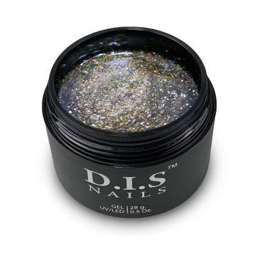 D.I.S Nails HARD STAR BRONZE - камуфлюючий твердий гель із шимером 28 г 22692 фото