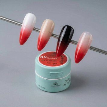 Гель‑фарба для омбре Global Fashion AIR Cushion №008 червона, 8 г 25123 фото