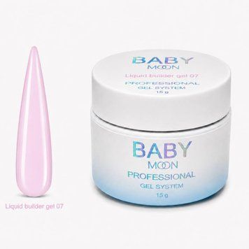 Рідкий гель Baby Moon Liquid Builder Gel №07, 15 мл 53257 фото