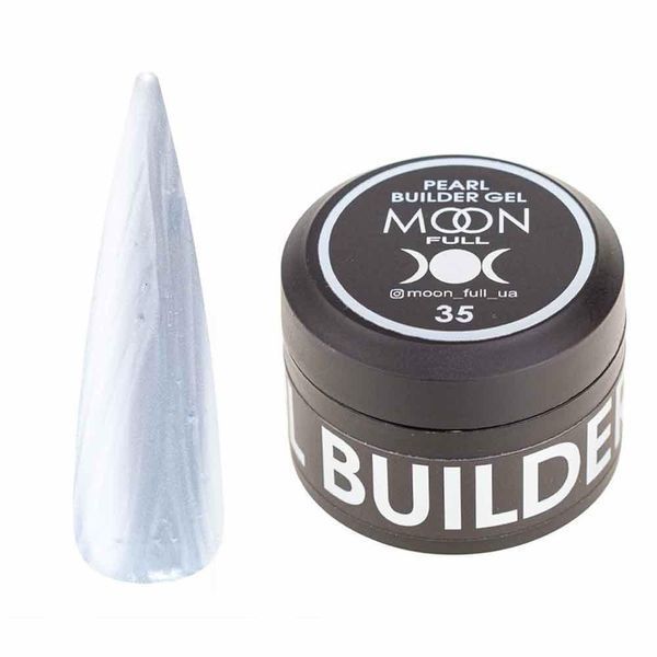 Моделюючий гель Moon Full Pearl Builder Gel 035 Крижаний діамант, 30 мл 100741 фото