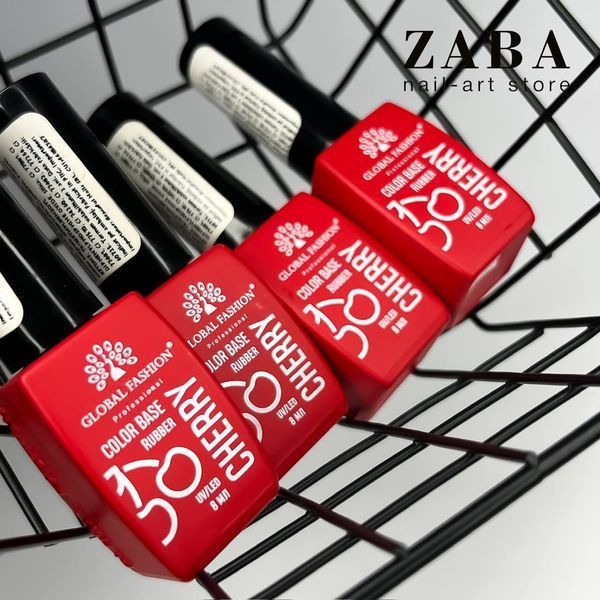 Global Fashion Каучуковая база 005 Color Cherry 8 мл 11452 фото