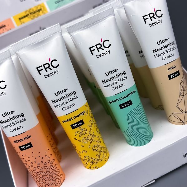 Крем для рук ногтей увлажняющий FRC Beauty MIX, 20 шт по 20 мл 7392 фото