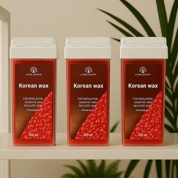 Віск для депіляції в картриджі Global Fashion Korean Wax Strawberry, 100 мл 22805 фото