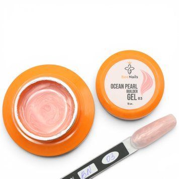 Bee Nails Builder Gel Ocean Pearl 03 гель для моделирования ногтей, 15 г 43360 фото