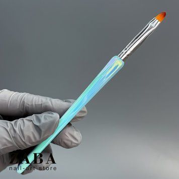 Кисточка овальная для геля, базы &ndash; Голубая 62649 фото