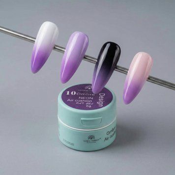 Гель‑фарба для омбре Global Fashion AIR Cushion №010 фіолетова, 8 г 25124 фото