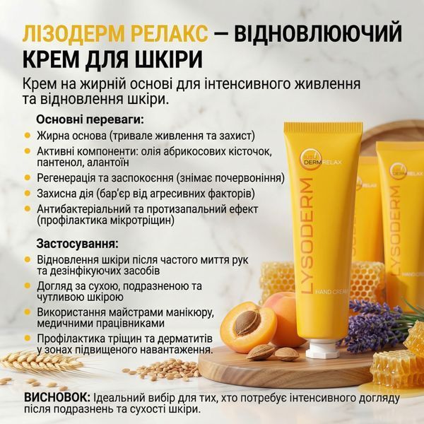 Крем для рук и тела Лизодерм Релакс, 100 мл 5874 фото