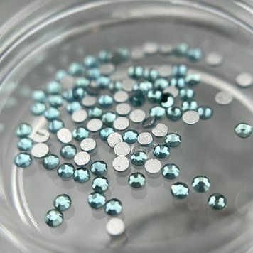 Стрази (скло) Aquamarine SS3, 100 шт 3-13-100 фото
