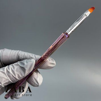 Кисточка овальная для геля, базы - Единорог 62650 фото