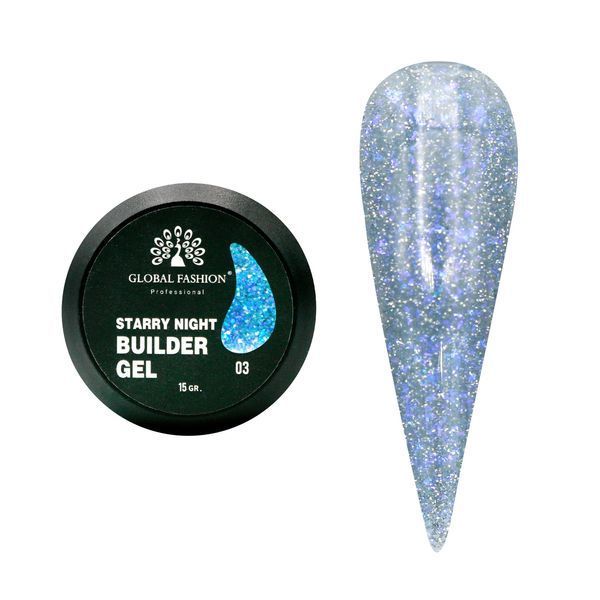 Гель для моделювання Starry Night 003 Global Fashion 15 г 11456 фото
