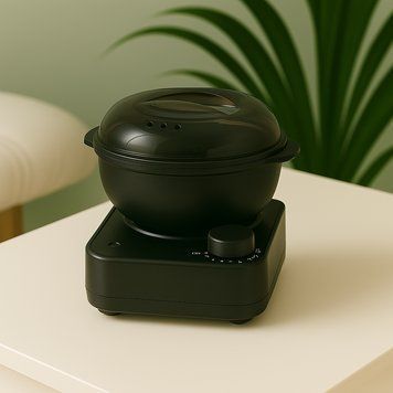 Воскоплав Wax Warmer &ndash; силіконовий, з підставкою, чорний 22797 фото