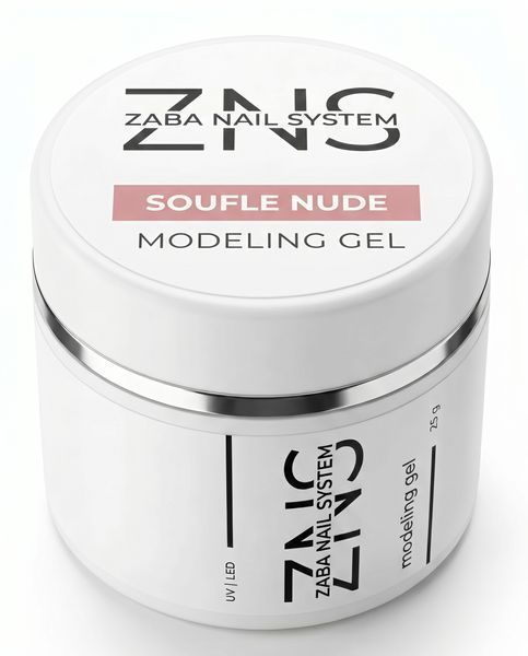 ZNS Гель для нарощування Modeling Gel №17 Souffle Nude, 25 г 62148 фото