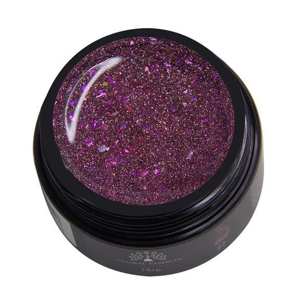 Гель для моделювання Starry Night 007 Global Fashion 15 г 11458 фото