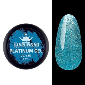 Гель с шиммером 008 Platinum Gel Designer Professional, 5 мл 62188 фото