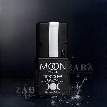 Moon Full Nano Crystal Top Coat &ndash; топ для гель лаку, 8 мл 62223 фото