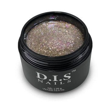 D.I.S Nails HARD STAR PINK - камуфлюючий твердий гель із шимером 28 г 22695 фото