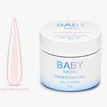 Рідкий гель Baby Moon Liquid Builder Gel 4 in 1 №03, 15 мл 53265 фото