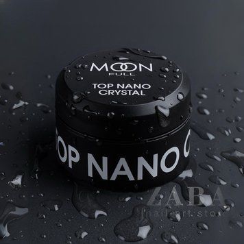 Moon Full Nano Crystal Top Coat &ndash; топ для гель лаку в баночці, 15 мл 62224 фото