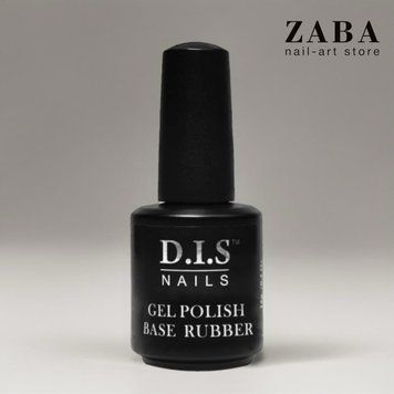 D.I.S Nails Rubber Base - Каучукова база прозора, 15 мл 13255 фото