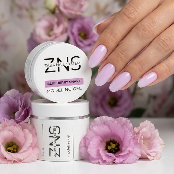 ZNS Гель для наращивания Modeling gel №011 Blueberry Shake, 25 г 62022 фото