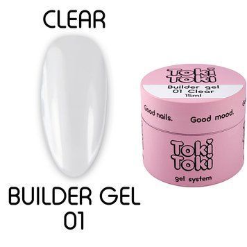 Гель 001 Clear - Builder Gel Toki-Toki, 15 мл 22525 фото