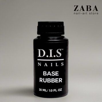 D.I.S Nails Rubber Base - Каучукова база прозора, 30 мл 13256 фото