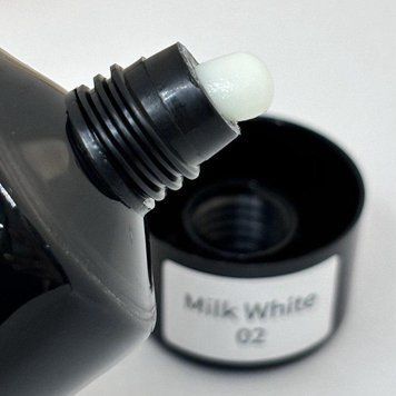 Полігель Bee Nails 002 Milk White (молочно-білий) 60 г 11469 фото